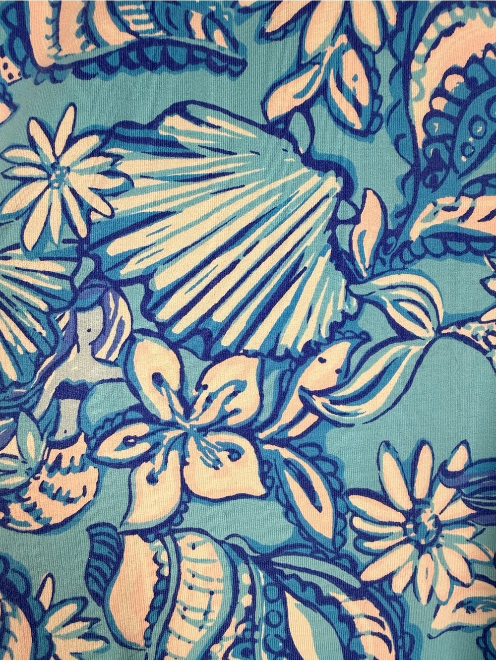 Lilly Pulitzer Leona Zip Up Jacket Pockets Blue Nautical Floral XXL - Picture 4 of 12